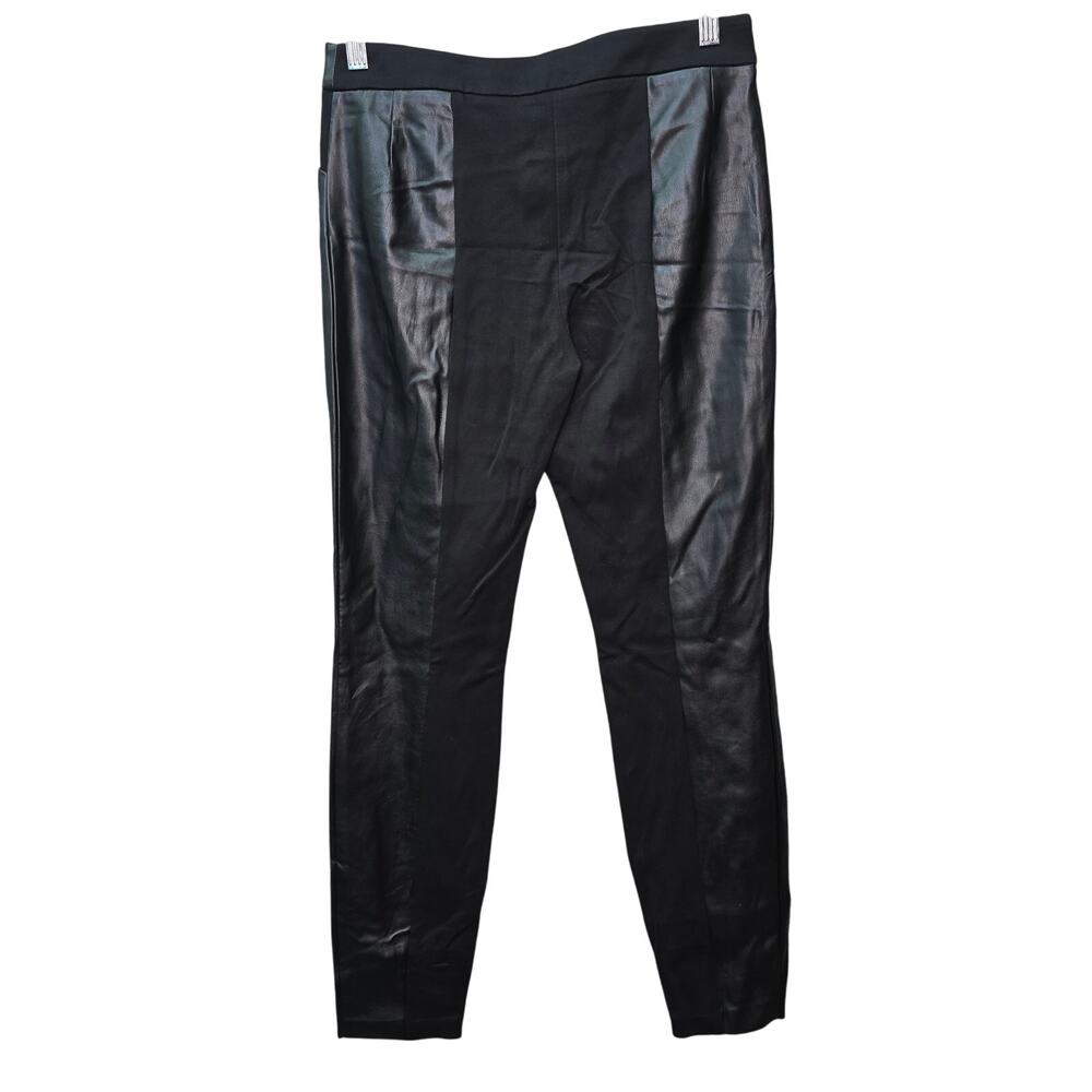 Bebe Faux Leather Pants Womens Size Small Black Biker Moto Gothic Steam Punk NEW - Picture 2 of 12